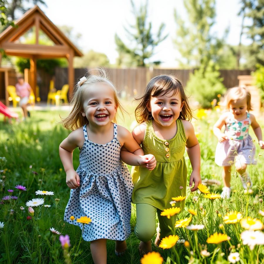 Children at play at Amazing Grace Nursery
